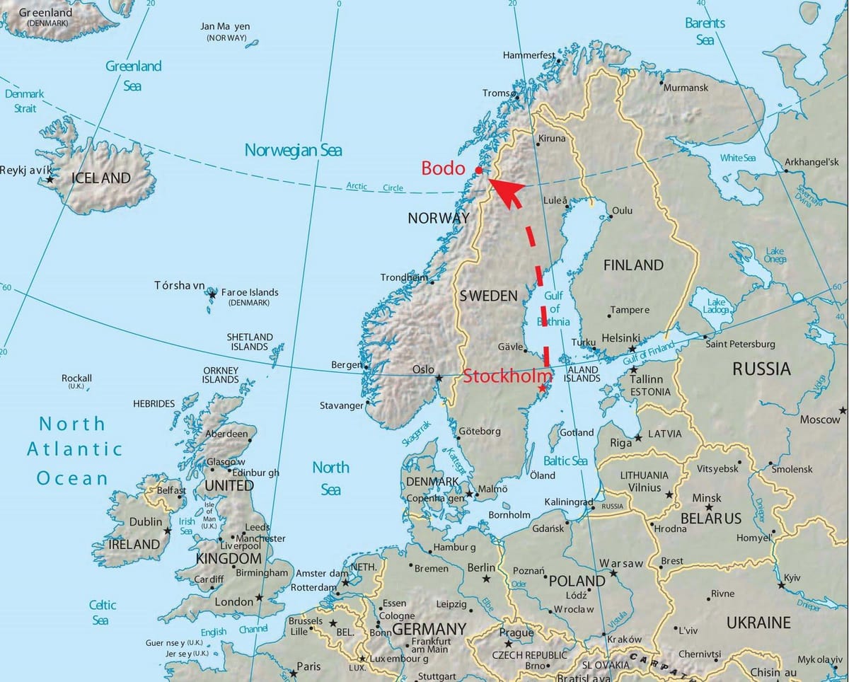 Ramani ya bodo Norway