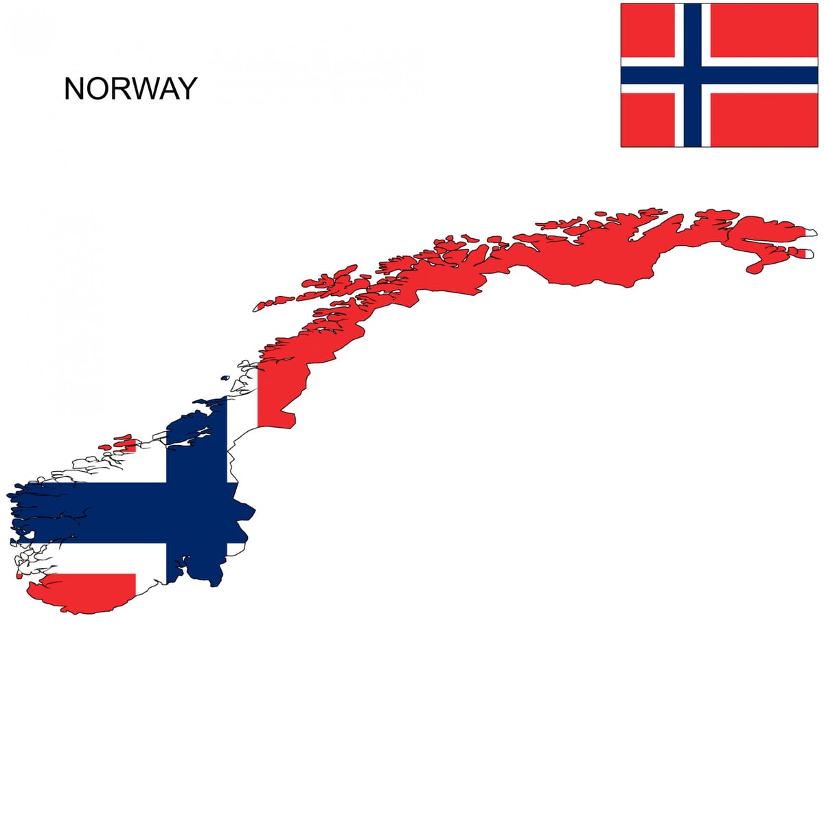 Norway ramani bendera