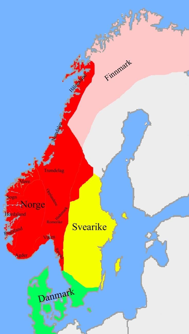 Ramani ya Norway mipaka