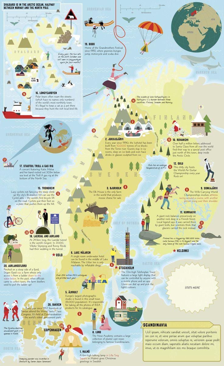 Norway lazima kuona ramani