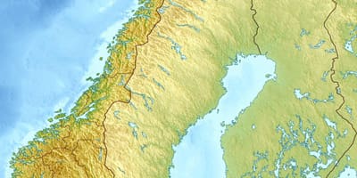Ramani ya kimwili Norway