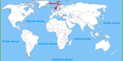 Dunia ramani kuonyesha Norway