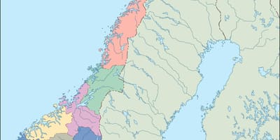 Ramani ya Norway vector