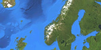 Ramani ya Norway satellite